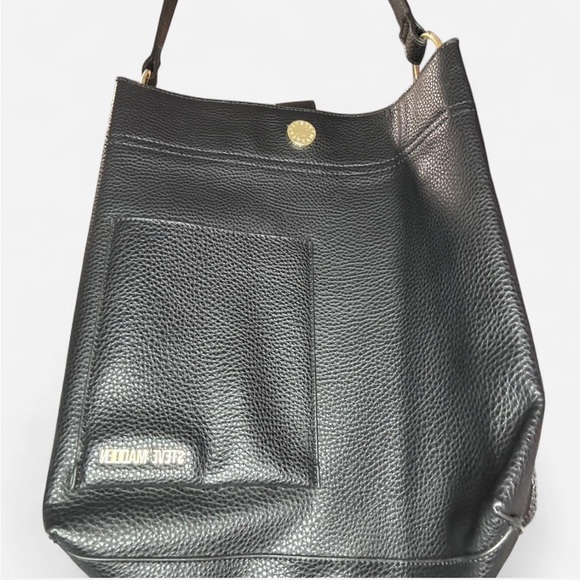 Steve Madden Handbags - Steve Madden Black Shoulder Bag with Gold Accents